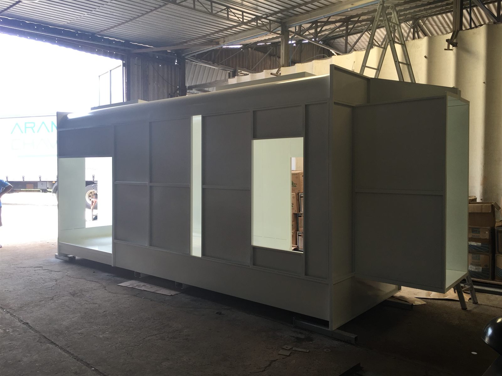 Estrutura industrial fabricada pela Metal Life