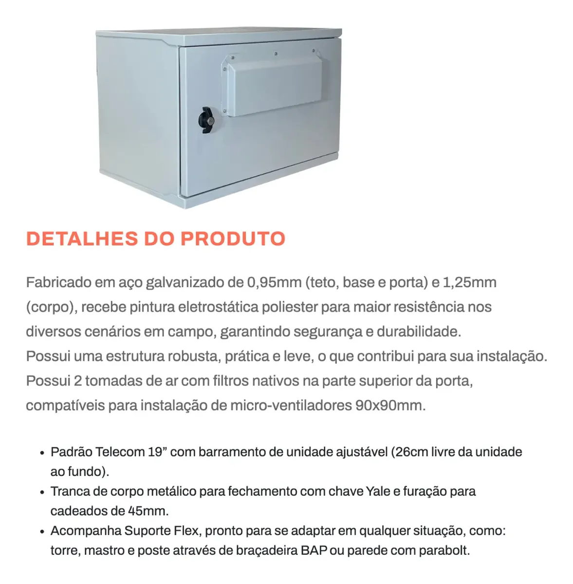 Rack Outdoor AzLink 6U LoCo: imagem de referência 5